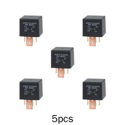 5x JD2912-1H-24VDC 28V 80A 4Pin Przełącznik zmiany