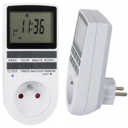 Programator Czasowy Timer Włącznik Wyłącznik Cyfrowy Elektroniczny Programy