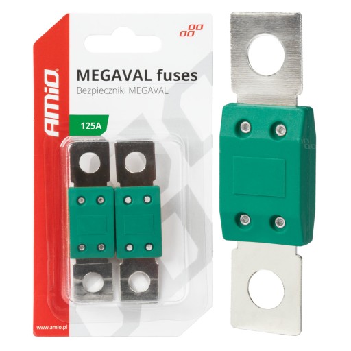 BEZPIECZNIK SAMOCHODOWY MEGAVAL MEGA VAL 125A 2 SZT. AMIO 03464