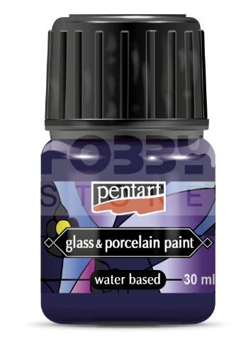 FARBA FIOLETOWA DO PORCELANY SZKŁA 30ml PENTART