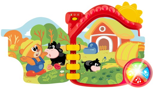 CHICCO INTERAKTYWNA KSIĄŻECZKA DLA DZIECI FARMA ABC DO PIERWSZEJ NAUKI PL