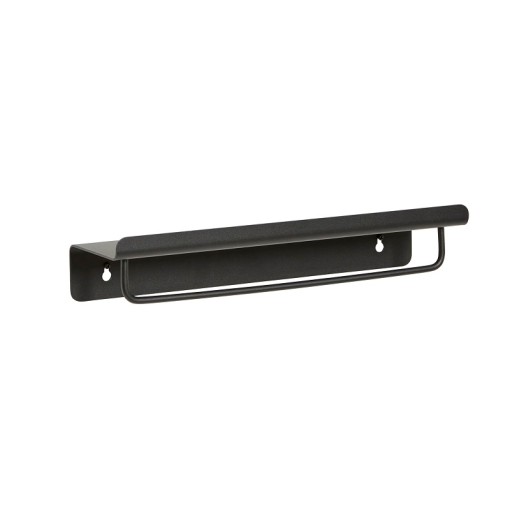 Hübsch Wieszak z półką Bow metalowy, czarny