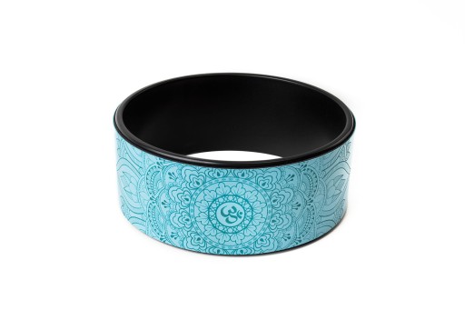 Koło do jogi OM - Yoga Wheel PU Niebieski