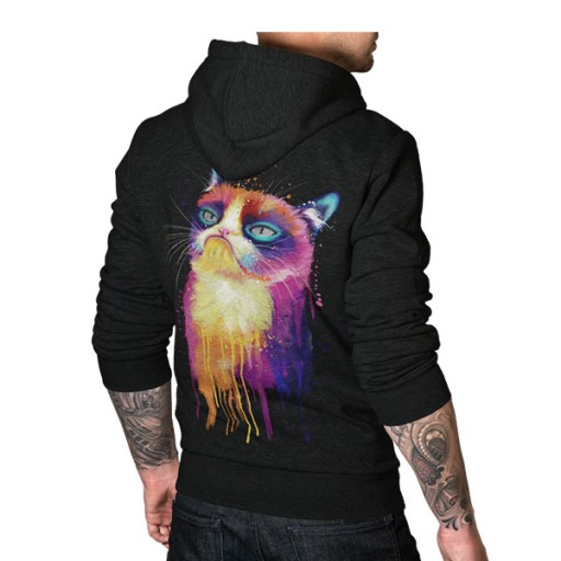 BLUZA Z KAPTUREM ZWIERZĘTA KOT