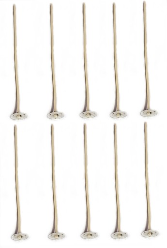 KNOTY DO ŚWIEC Z BLASZKĄ KNOT PARAFINY 11CM 100SZT