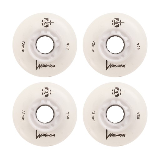 ŚWIECĄCE KÓŁKA DO ROLEK LUMINOUS LED 72MM/85A 4SZT