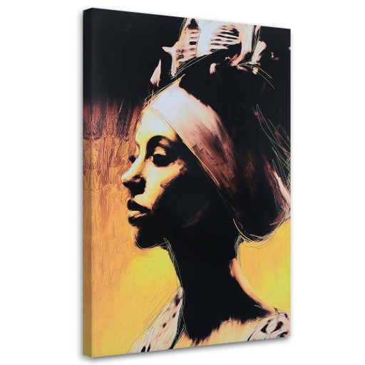 OBRAZ NA PŁÓTNIE Afryka Kobieta Glamour 80x120
