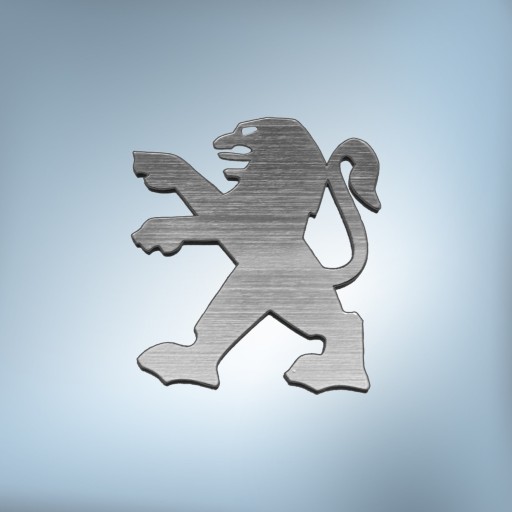 >>> Emblemat PEUGEOT 30X34mm srebrna Naklejka Logo Znaczek Symbol jbl <<<