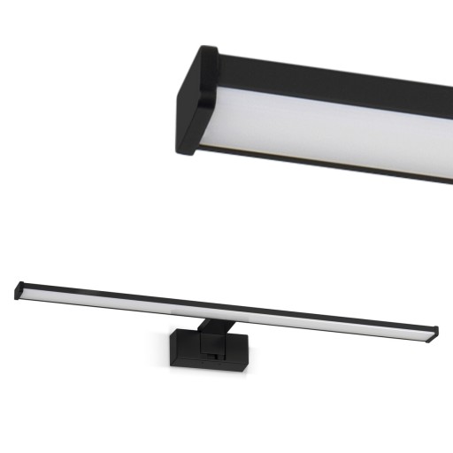 Lampa łazienkowa LL WALL LAMP 15W czarna kinkiet nad lustro 80cm IP44 LED