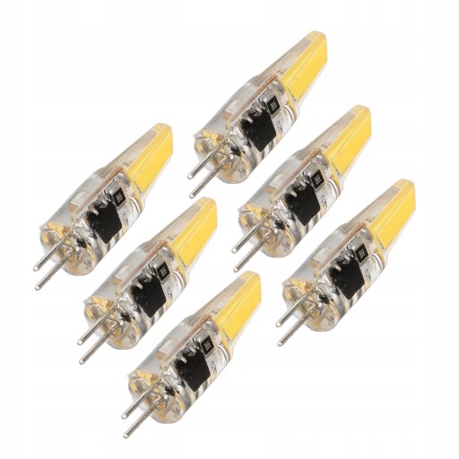 6 sztuk 6W 500lm G4 żarówka LED COB żel