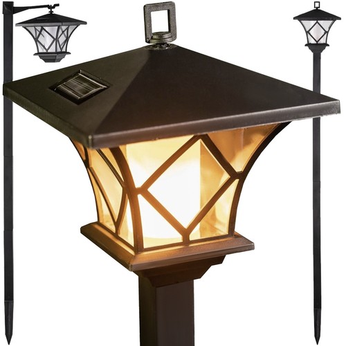 DUŻA LAMPA SOLARNA OGRODOWA LATARNIA