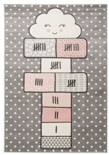 Dywan Dla Dzieci Kids Szary Gra W Klasy 140x190cm