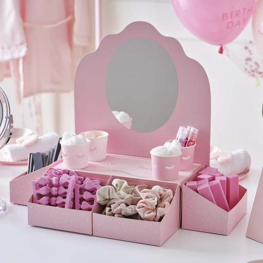Stojak z pojemnikami i lusterkiem - Ginger Ray - Urodziny w stylu SPA