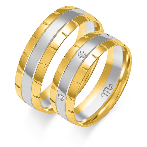 ZŁOTE OBRĄCZKI ŚLUBNE PRÓBA 585 DIAMENT M.JOPEK