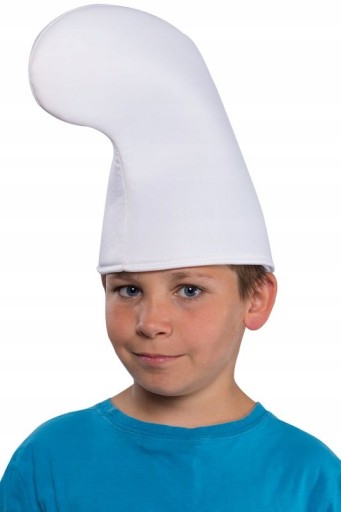 CZAPKA SMERF BIAŁA PAPA SMERF KRASNAL
