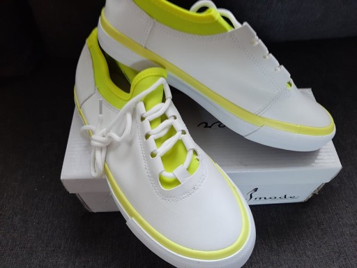 BIAŁE TRAMPKI DAMSKIE SUPER MODE 39