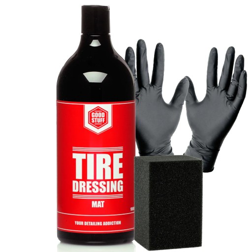 GOOD STUFF Tire Dressing MAT dressing do opon czernidło 1L + applicator