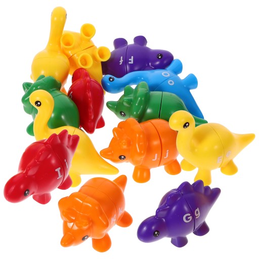 Ga-13pcs Matching Dinosaur Toys Alphabet Learning