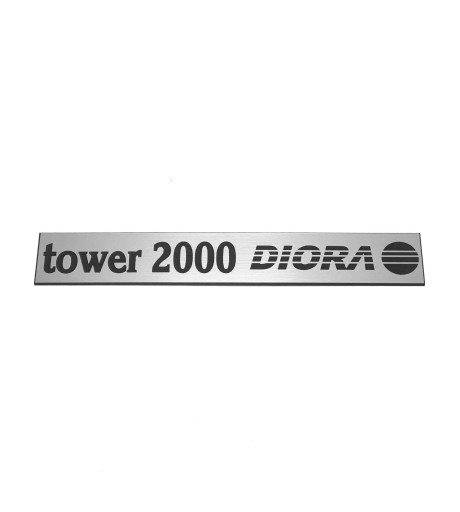 Emblemat UNITRA TOWER 2000 srebrna 134x20mm