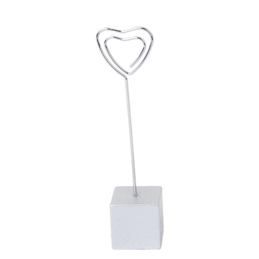 silver cube resin base card picture memo photo