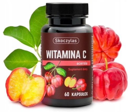 SKOCZYLAS WITAMINA C ACEROLA NATURALNA ODPORNOŚĆ