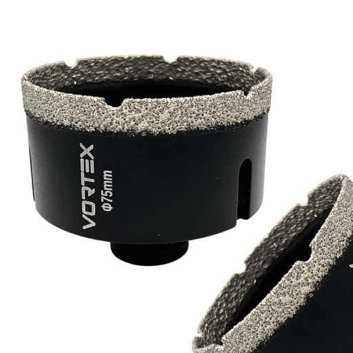 KORONKA DIAMENTOWA 75MM OTWORNICA DO GLAZURY WIERTŁO DO GRESU VORTEX M14