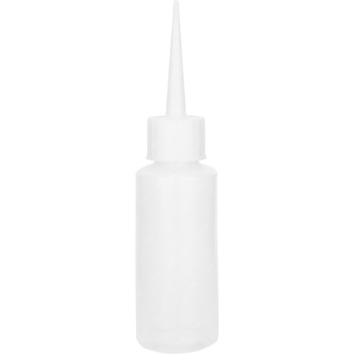 BUTELKA DOZOWNICZA PLASTIKOWA NA PŁYNY CHEMIĘ LDPE Z APLIKATOREM 50ml