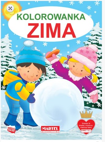 KOLOROWANKA malowanka Zima MAR-36