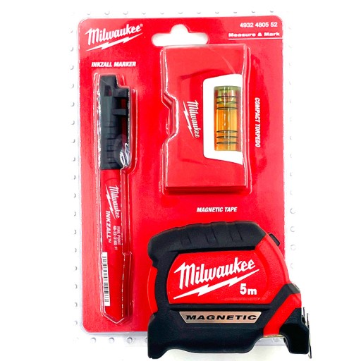 ZESTAW POZIOMICA MIARA MARKER MILWAUKEE 4932480552