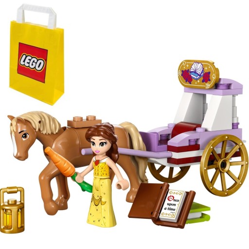 PREZENT LEGO DLA 5, 6 LATKI DISNEY 43233 Bryczka z opowieści Belli + TORBA