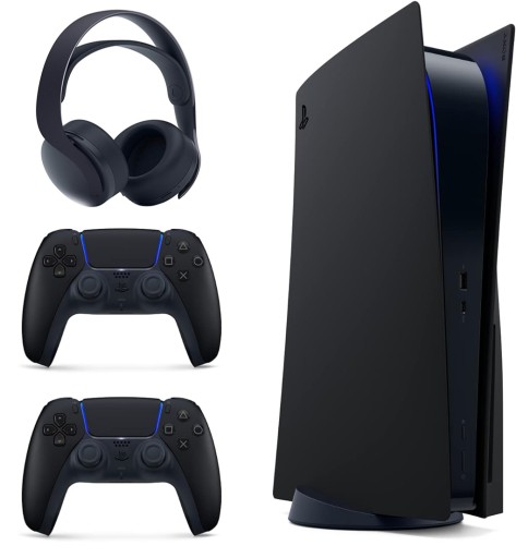 KONSOLA PS5 MIDNIGHT BLACK EDITION + 2 PADY + HEADSET - PS5 Limited Edition