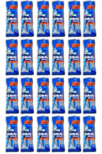 24x Maszynki Gillette Blue II Plus Maszynka jednorazowa do golenia 24 szt