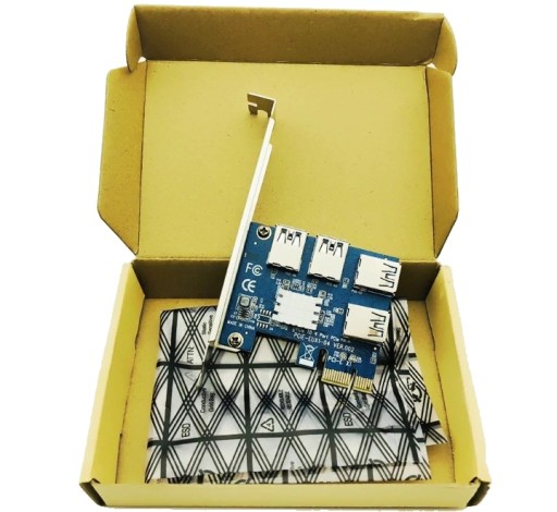 Riser Adapter Portu PCI-E 4x USB RISER SPLITTER V1