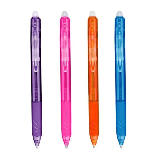Multicolor 0.5mm Erasable Gel Pens with Refills Eraser High Quality Black