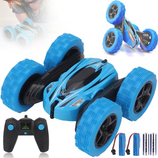 STEROWANY SAMOCHÓD WYŚCIGOWY 2.4GHZ 4WD RC DWUSTRONNA KASKADERSKA + PILOT