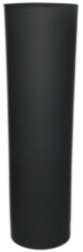 Wazon szklany cylinder wysoki 70 cm CZARNY MAT elegancki nowoczesny