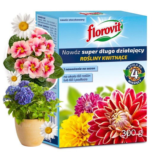 NAWÓZ DŁUGO DZIAŁAJĄCY ROŚLINY KWITNĄCE FLOROVIT