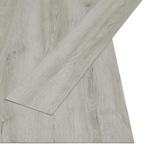 SAMOPRZYLEPNE PANELE PODŁOGOWE 4,46M² 3MM PVC JASNOSZARE