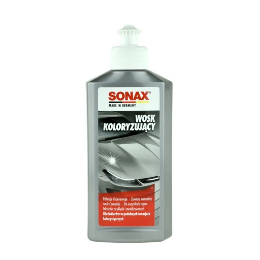 SONAX WOSK NANO KOLORYZUJĄCY SZARY SREBRNY 250ml