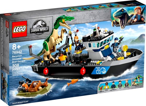 LEGO JURRASIC WORLD EWAKUACJA BARIONYKSA 76942