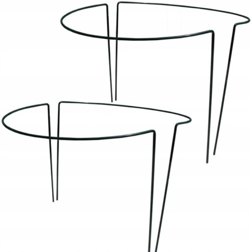 4x PODPORA DO ROŚLIN KWIATÓW UCHWYT 35cm STALOWY DRUT PODPORY STAL