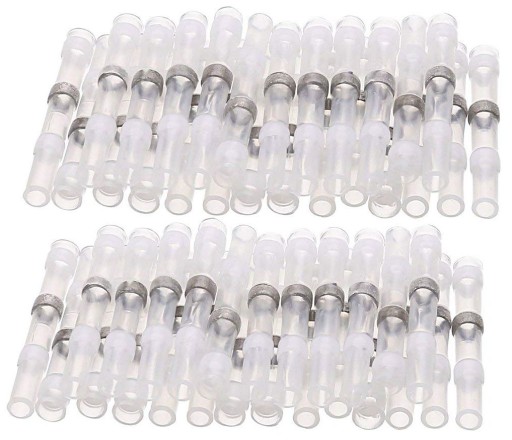 50x Złączki Koszulki Termokurczliwe z Cyną 1,7mm