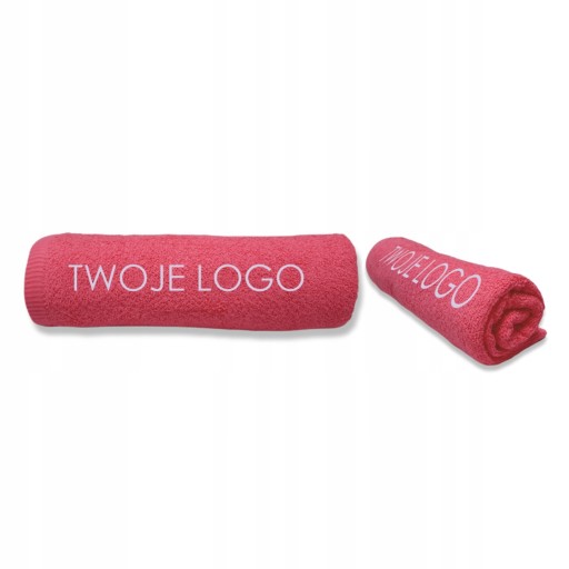 Ręcznik z haftem własnego wzoru logo nadruk