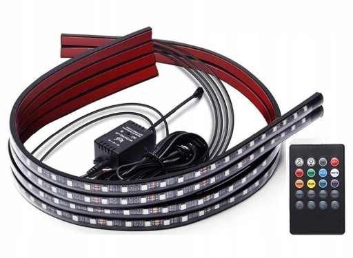 OŚWIETLENIE PODWOZIA AUTA LED RGB PILOT TUNING