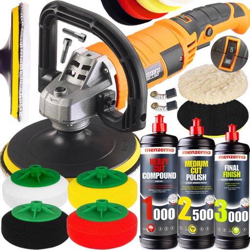 POLERKA SAMOCHODOWA COMPACT+ 4x GĄBKA + MENZERNA