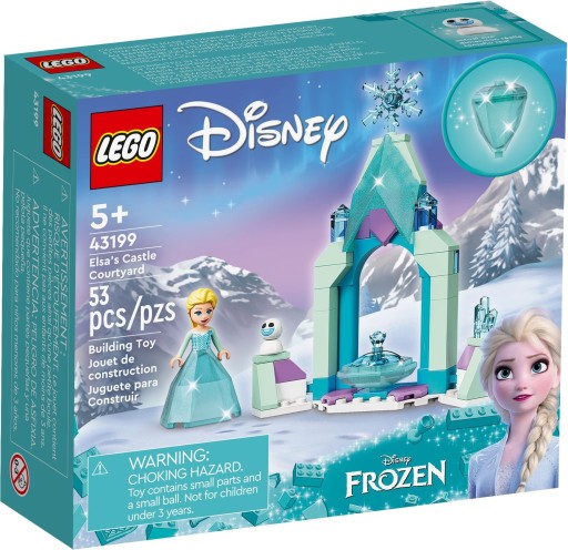 KLOCKI LEGO DISNEY FROZEN 43199 DZIEDZINIEC ZAMKU ELZY + GRATIS KATALOG