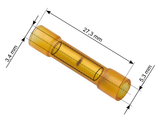 Konektor łącznik 27,3/5,3/3,4 4,0-6,0 10szt