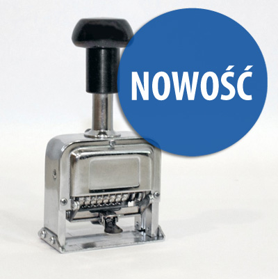 Ekonomiczny numerator automatyczny metal 8 pozycji