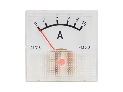Miernik analogowy amperomierz 10A + bocznik mini