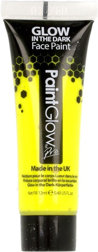 Farbka Paint Glow Farba do ciała żółta yellow 1szt